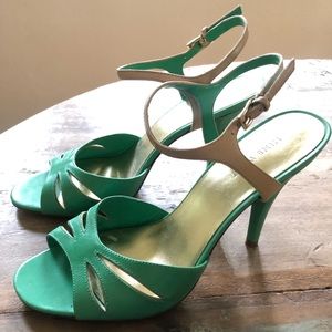 Nine West Green Strappy Sandals - Brand New